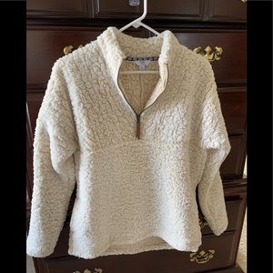 Sherpa Quarter Zip Pullover- Womens